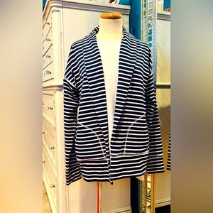 Navy & White Stripe Top